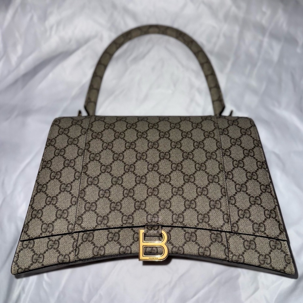 Gucci x Balenciaga The Hacker Project Hourglass Supreme Monogram Medium Bag